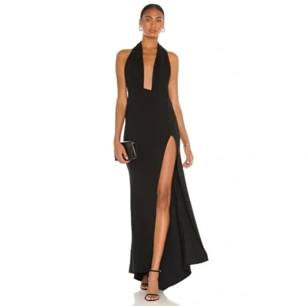 Revolve x Katie May "Legs For Days" Formal Halter Maxi Gown XL NWT $295 MSRP